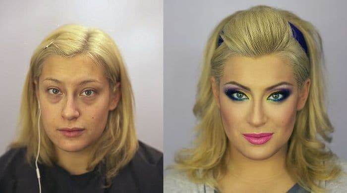 58 With and Without Makeup Pictures of Girls That Will Shock You - 04