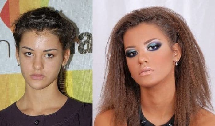 58 With and Without Makeup Pictures of Girls That Will Shock You - 33