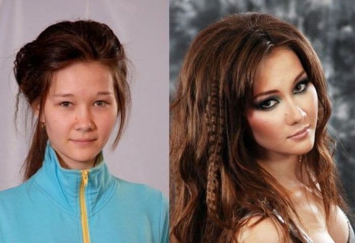 58 With and Without Makeup Pictures of Girls That Will Shock You - 41