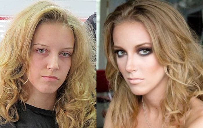 58 With and Without Makeup Pictures of Girls That Will Shock You - 56