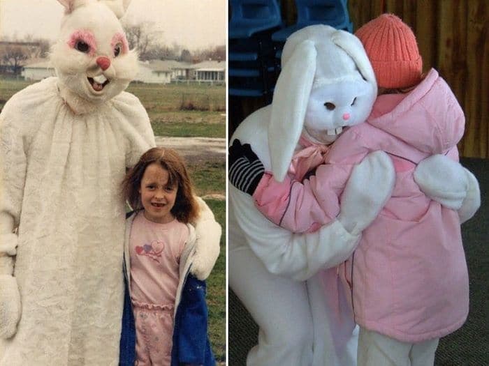 20 Creepy Vintage Easter Bunny Pics Guaranteed To Make You Say WTF -07
