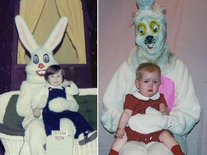 20 Creepy Vintage Easter Bunny Pics Guaranteed To Make You Say WTF -11
