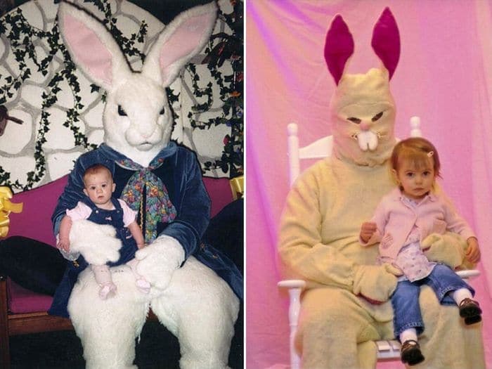 20 Creepy Vintage Easter Bunny Pics Guaranteed To Make You Say WTF -12