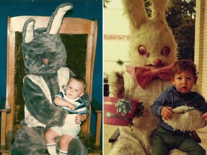20 Creepy Vintage Easter Bunny Pics Guaranteed To Make You Say WTF -13