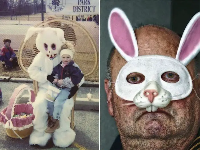 20 Creepy Vintage Easter Bunny Pics Guaranteed To Make You Say WTF -16