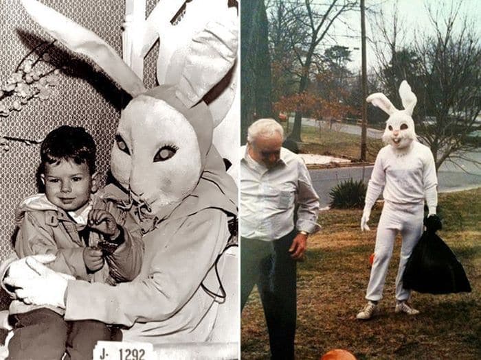 20 Creepy Vintage Easter Bunny Pics Guaranteed To Make You Say WTF -20