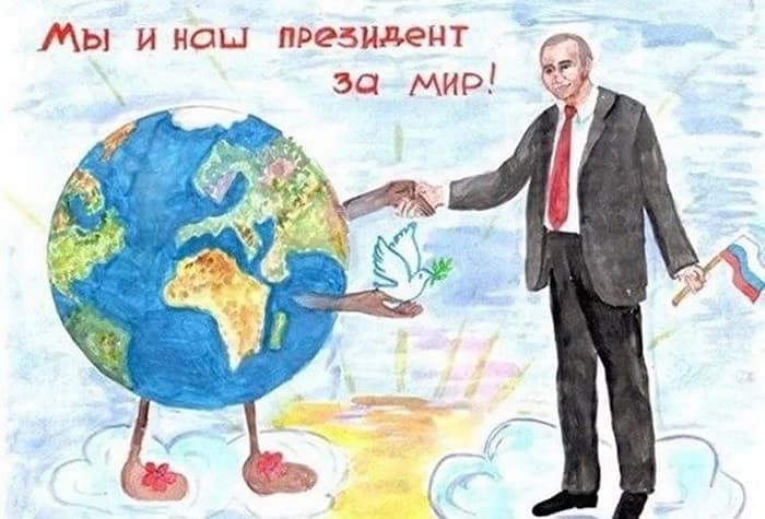 27 Funny Drawings of Putin By Russian Kids Will Make You LOL -15