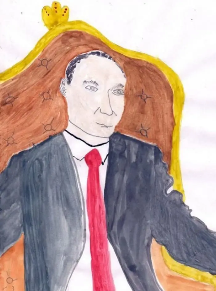 27 Funny Drawings of Putin By Russian Kids Will Make You LOL -16