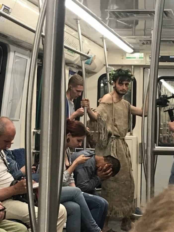 The Weirdest People Ever Found Riding On The Subway -26