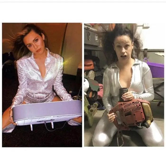 Woman Ridiculously Recreates Celebrity Instagram Photos (49 Pics)-23