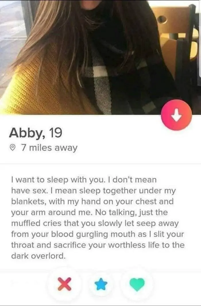 60+ Funny Tinder Profiles That Will Make You Look Again-28
